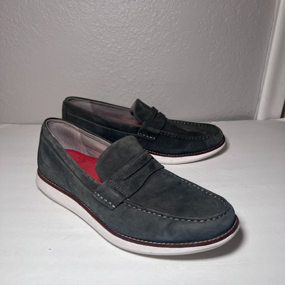 Sperry Kennedy Suede Penny Loafers Gray